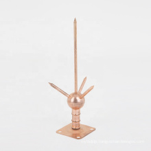 Air Termination Plated Brass Copper Lightning Protection Rods